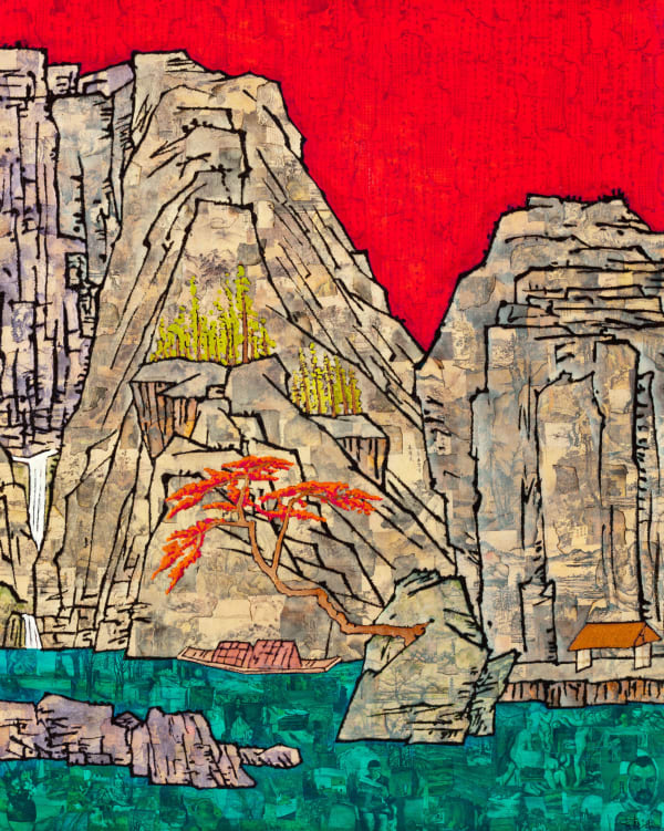 Unmanned Boat Drifting Across the Wild Ferry《野渡无人舟自横》