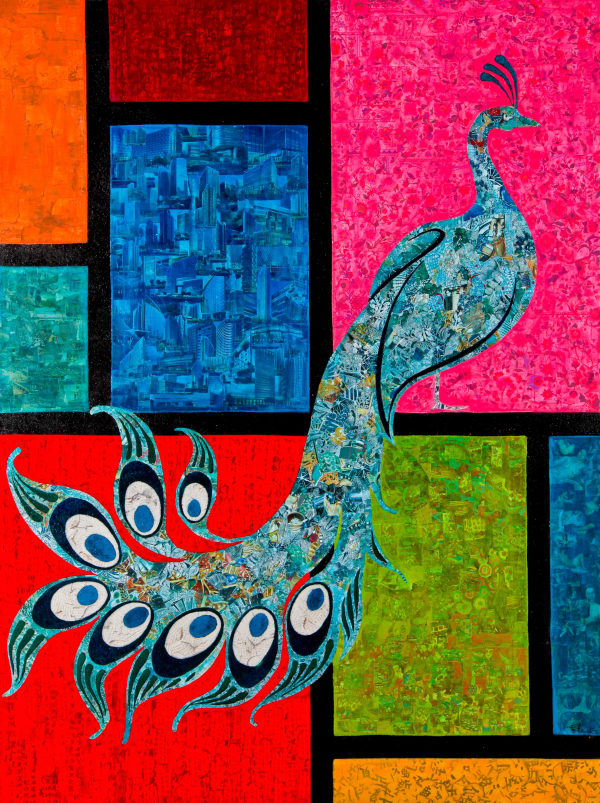 Piet Mondrian - Peacock《蒙德里安—孔雀》