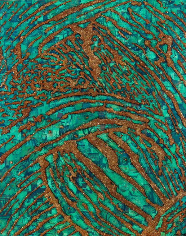 The Dao from Nature Series - Golden Autumn《法自然系列—金秋》, 2025 Mixed media on canvas 综合媒材布本 100 x 80 cm