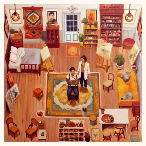 Justin Loke, A Curator giving the Misogynist Artist a Lesson on Equality, 2024