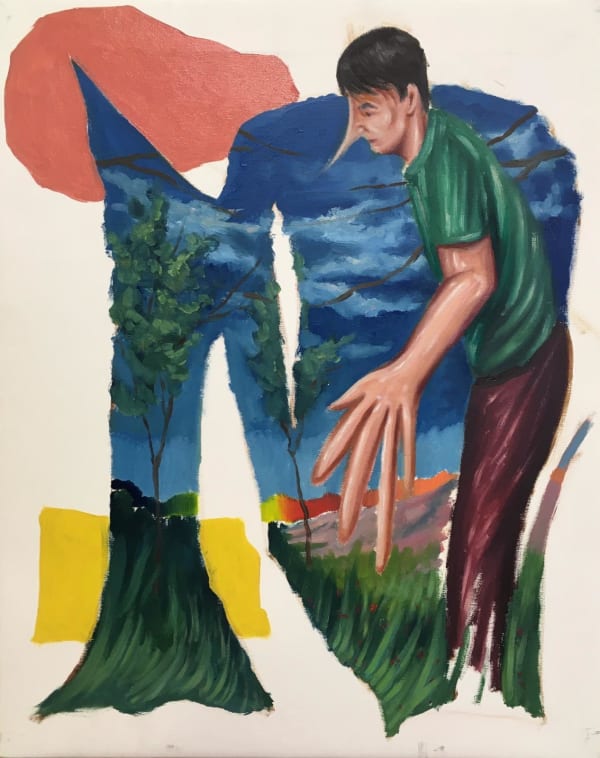 楊.紹馬爾, Pinocchio with big hand, 2021