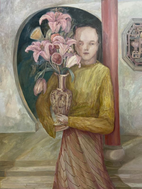 王冠蓁 Wang Guan-Jhen, 百合花, 2020