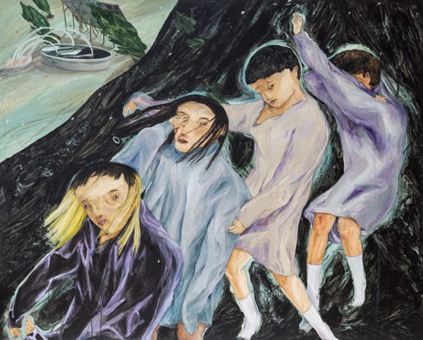 王冠蓁 Wang Guan-Jhen, 黑色的風, 2017