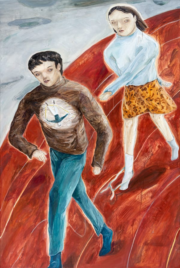 王冠蓁 Wang Guan-Jhen, 兩人單腳 Two People on One Leg, 2019