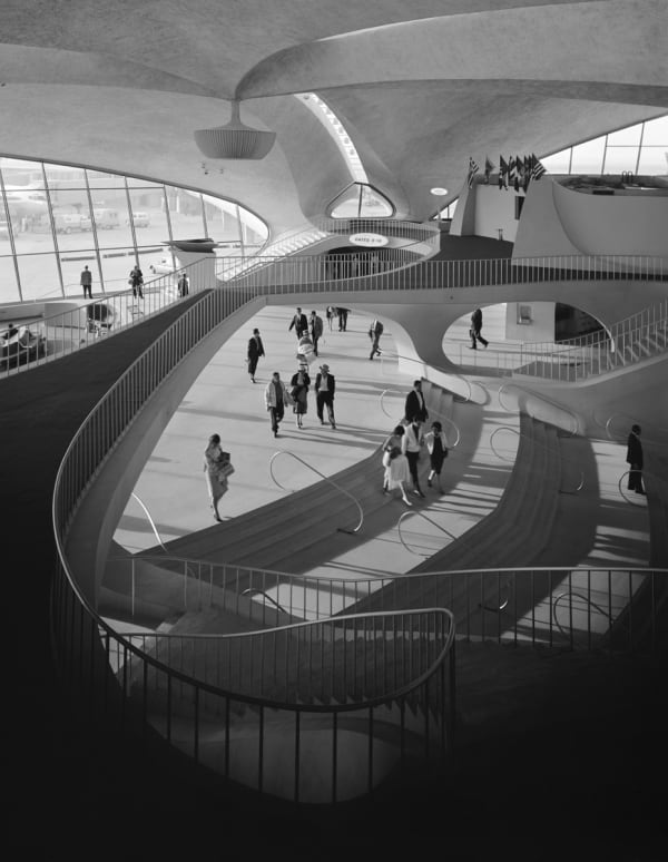 Ezra Stoller, TWA Terminal at Idlewild, now JFK Airport, Eero Saarinen, New York, NY, 1962