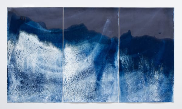 Meghann Riepenhoff, Littoral Drift #1511 (Triptych, Miami Beach, FL 03.02.2019, Ebb Tide, Five Waves), 2019