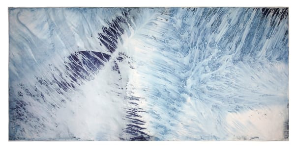 Meghann Riepenhoff, Ecotone #831 (Bainbridge Island, WA 01.31.20, Blown Down, Mixed Precipitation, Draped on Birdhouse), 2020