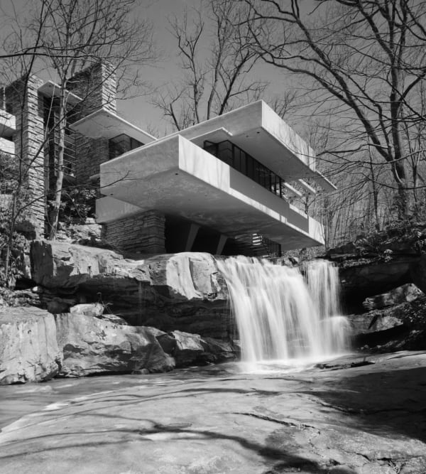 Ezra Stoller, Fallingwater, Frank Lloyd Wright, Bear Run, PA, 1963