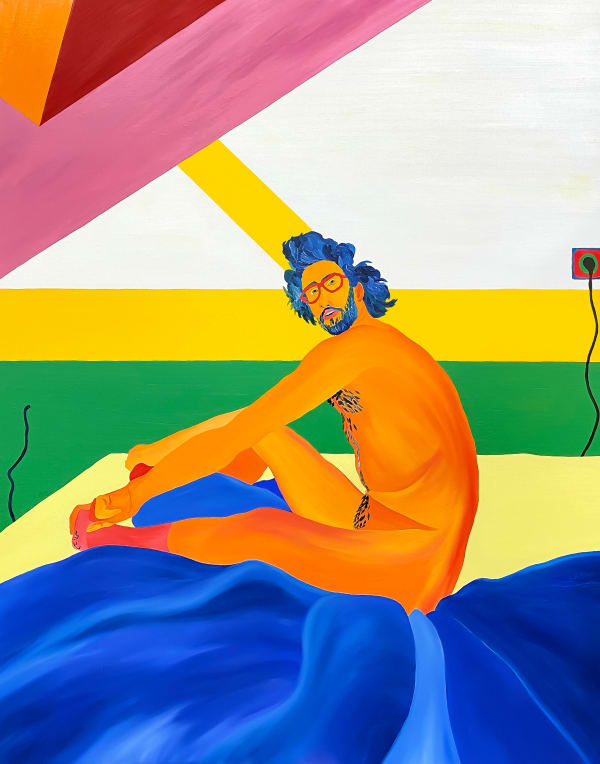 Zach on my bed in my old room in KuLe on May 3rd, 2018