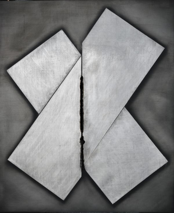 Touching #36, 2017 Graphite on Black Gessoed Paper, Electrified with 15,000 volts 22" x 18" (56 x 45.5 cm) Framed: Approximately 24 1/4" x 20 1/4" (61.5 x 51.5 cm) (DG.23803)