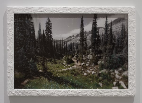 Sarah Anne Johnson (Canadian, b. 1976) Up To The Top (Mountain), 2025 Pigment Print with Oil Paint, in Artist Made Frame Image: 20 1/8" x 30 5/16" (51 x 77 cm) Unique Variation of 3