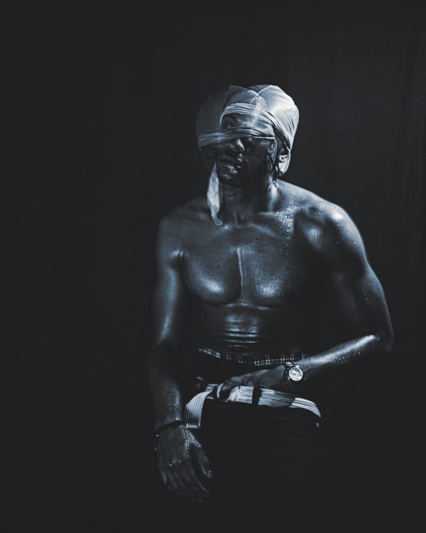 Shikeith, Kris (in blue), 2021