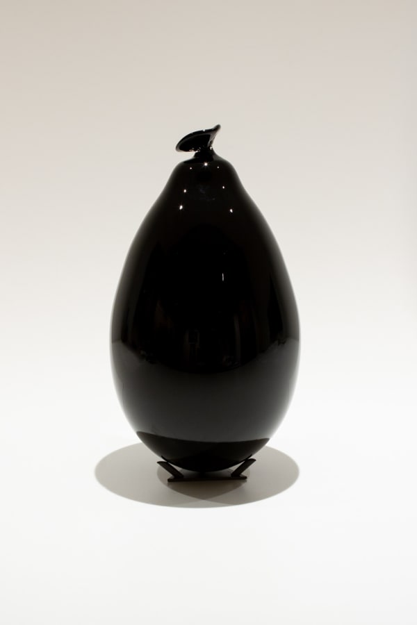 Black Balloon, VI., 2023 Glass, Breathe, Ecstasy 12 1/2" x 6 3/4" x 6 3/4" (32 x 17 x 17 cm) (Shk.23662)