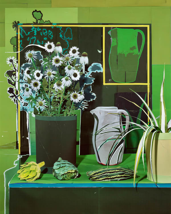 Daniel Gordon, Green Echinacea and Artichokes, 2019