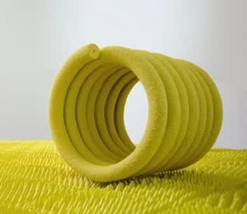 Uriel H. Caspi, Yellow Coil #03, 2021