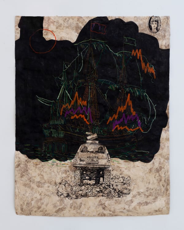 Ricardo Galvan, Territory (Green Fire), 2024