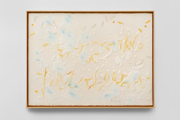 Pier Paolo Calzolari, Scritture, 2019