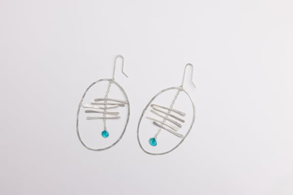 Melanie Brauner, Ice Crystal Earrings, 2025
