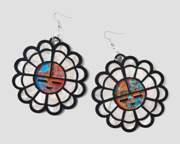 kiera lasiloo, Sun Face (White Inlay, Black, Multicolor Face), 2024