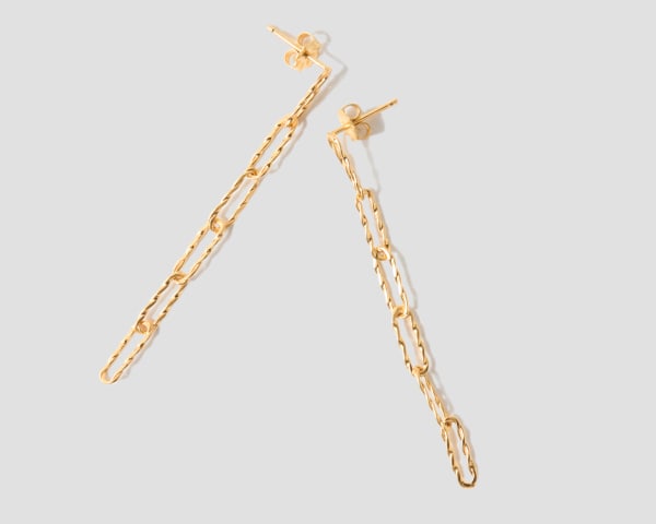 Emily Rogstad, Twisted Link Earrings, 2025