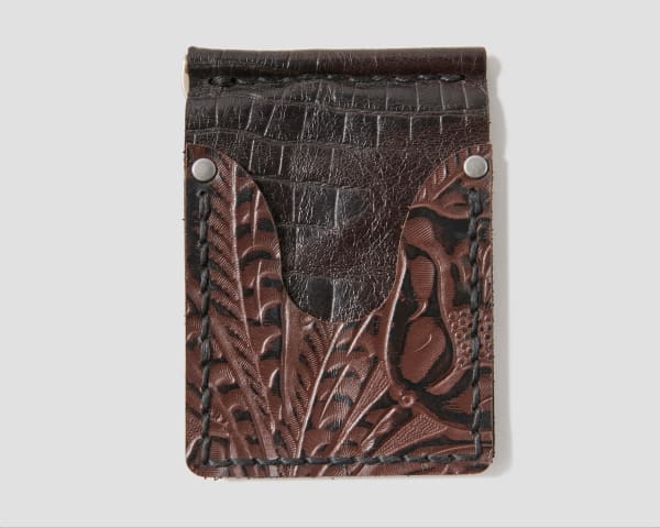 R. Melinda Hoffman, Two-Toned Leather Wallet (Black/Brown), 2025