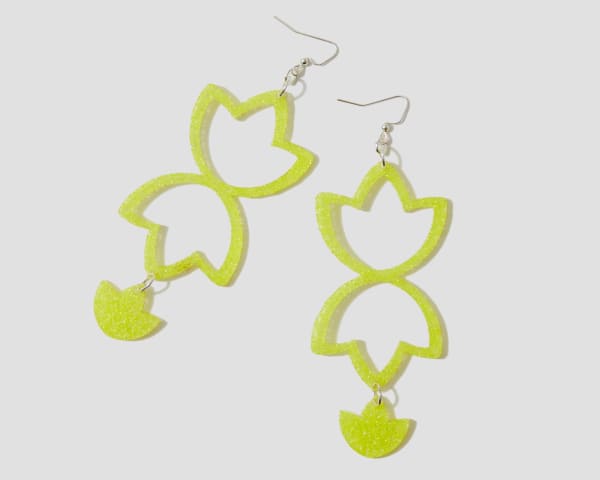Kristin Gentry, Double Tulip Earrings (Yellow), 2024