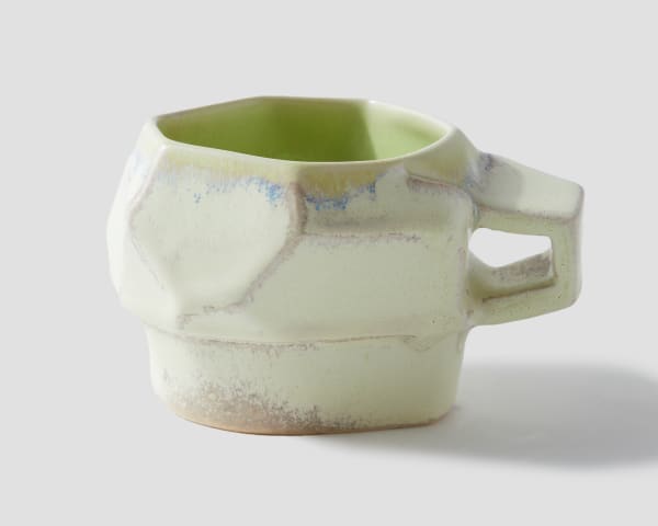 Susan Beiner, Geo Mug (Yellow-green), 2025