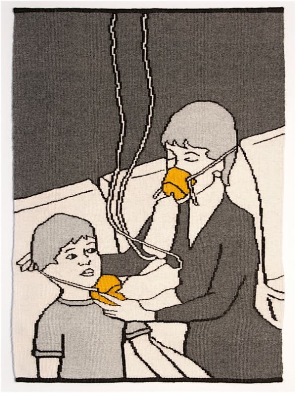 Erika Diamond, Airline Series: Mother & Child Inhale, 2014