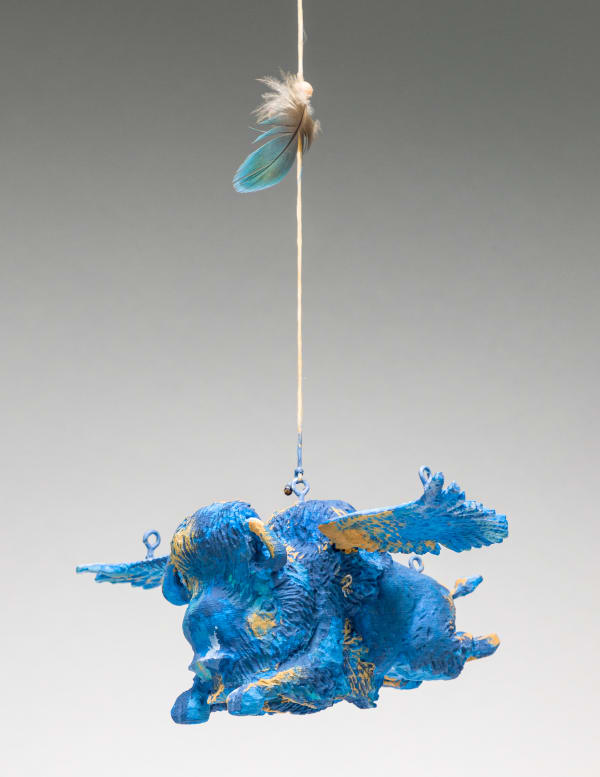 Armond Lara, Small Flying Blue Buffalo, 2017