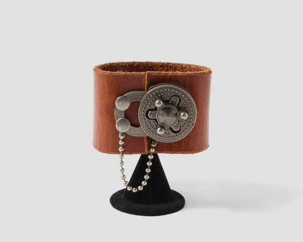 R. Melinda Hoffman, Bad Ass Cuff (Saddle Tan), 2025