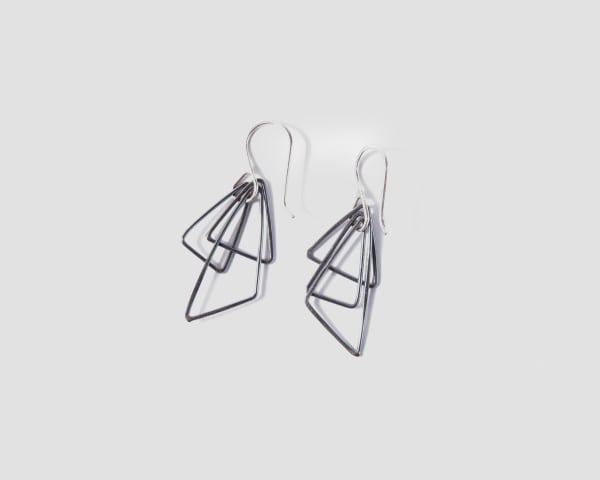 Lucy Barna, Mini Moving Triangles Earrings, 2025