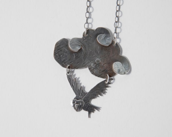 Annette Doreng-Stearns, Cloud/Owl Necklace, 2025