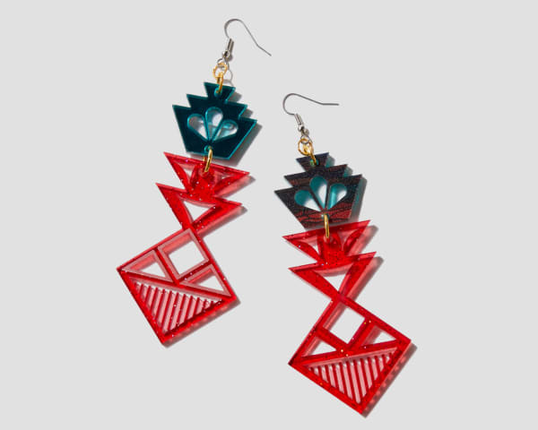 Kiera Lasiloo, Pueblo Vibes (Red/Turquoise), 2025