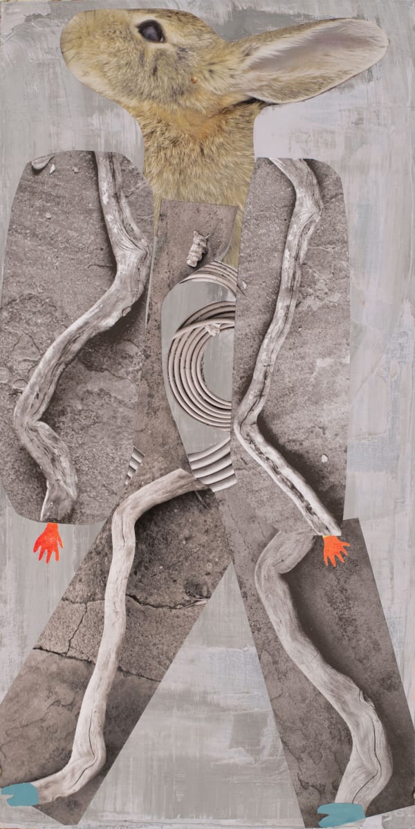 Holly Roberts, Rabbit Running (with Blue Feet), 2022