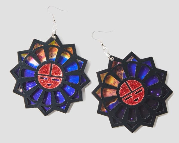 kiera lasiloo, Sun Face (Black, Red), 2024