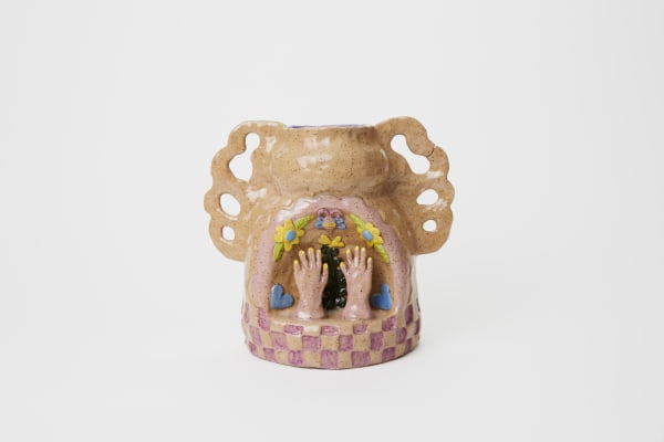 Lindsey Reddick, Vase with hands, 2023
