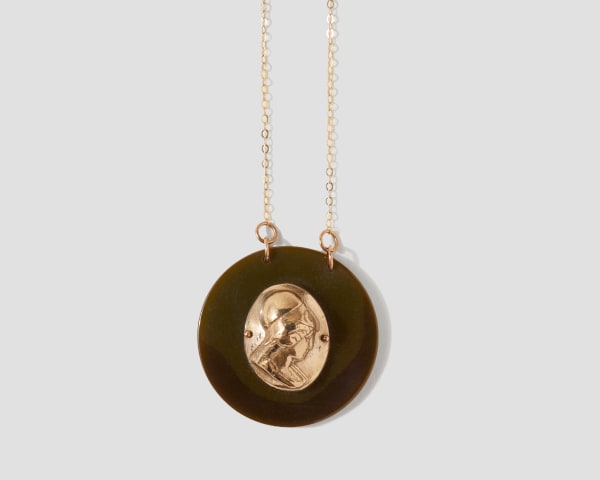 Bunny Tobias, Gambling Cameo Necklace, 2022