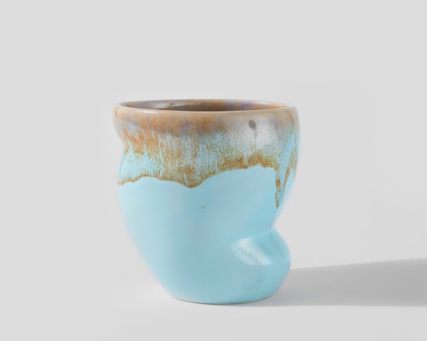 Susan Beiner, Sky Blue with Purple Interior Cup, 2025