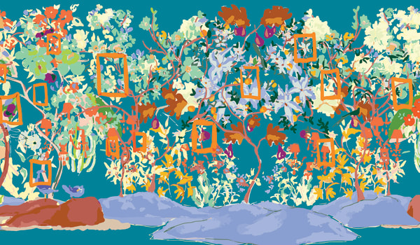 Ravenna Osgood, Family Tree (wallpaper), 2021