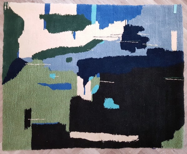 Deborah Goldsmith - Meander, Handmade Axminster Wool Art Rug