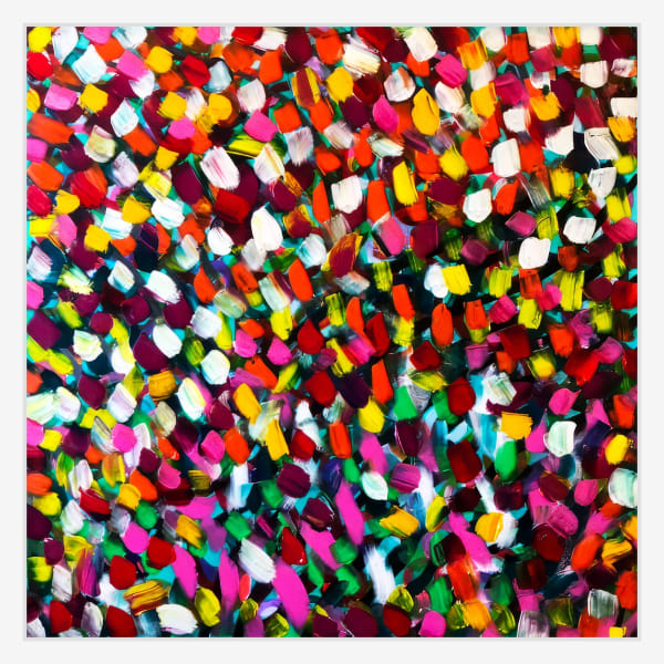 Orna Schneerson Pascal Brilliance, 2023 Signed and dated Acrylic on box canvas 100 x 100 cm