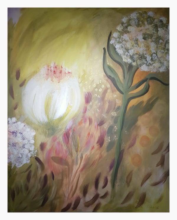 Sheila Scholes In Paradisum 2, 2024 Signed & Framed Oil on canvas 106 x 85.5 cm 41 ¾ x 33 ¾ in