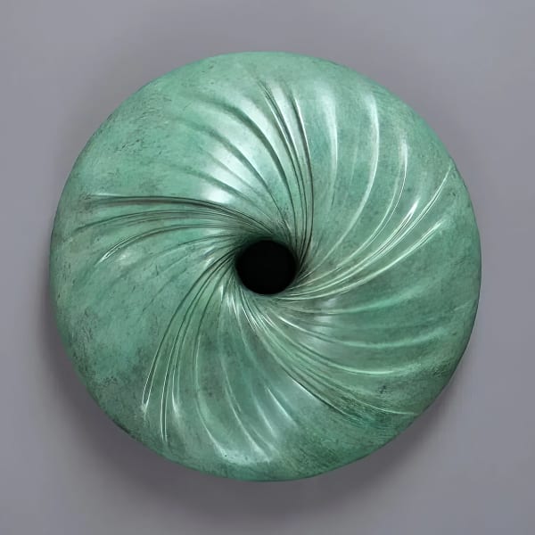 David Tragen Maelstrom foundry cast bronze sculpture wall-mounted 49.5 x 49.5 x 9 cm 19 ½ x 19 ½ x 3 ½ in Limited Edition #2 of 12 (Edition record)