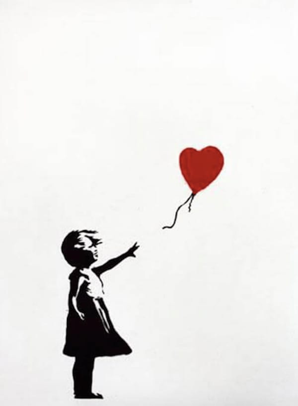 Banksy, Girl With A Balloon Unsigned, 2004