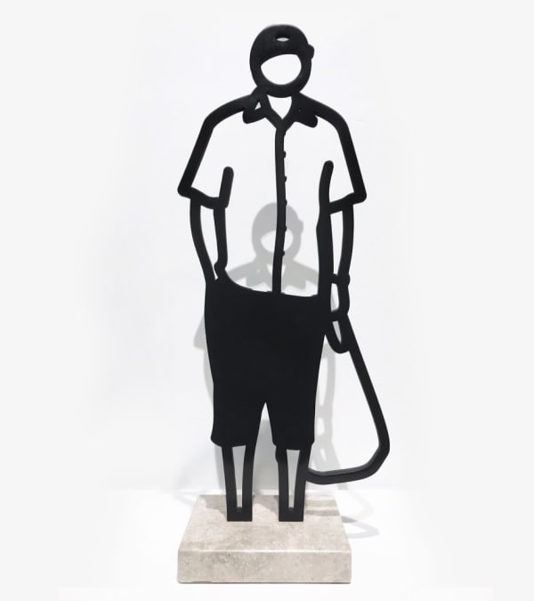 Julian Opie, Melbourne Statuettes: Plastic Bag, 2018