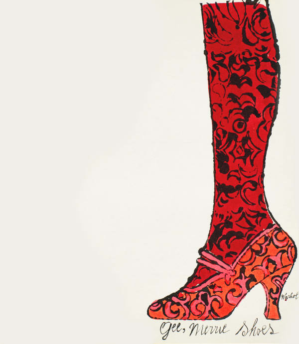 Andy Warhol, Gee, Merrie Shoes, 1955