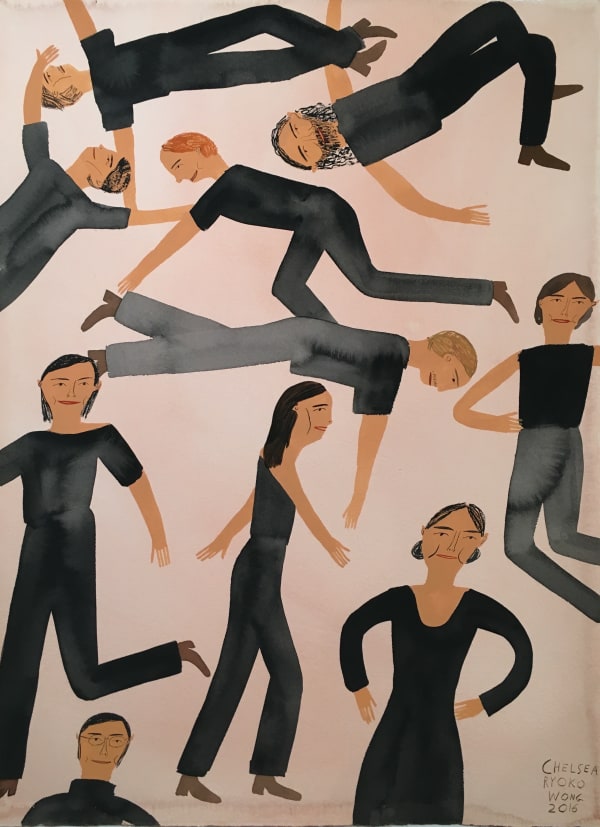 Proper People Wearing Dark Sophisticated Clothes On Their Way Somewhere