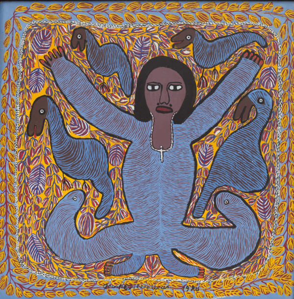 Prospère Pierre-Louis, Loa/Lwa ( w/ stretched arms), 1984