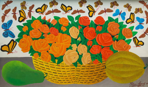 Salnave Philippe-Auguste - Untitled (Still Life with Butterflies), 1967