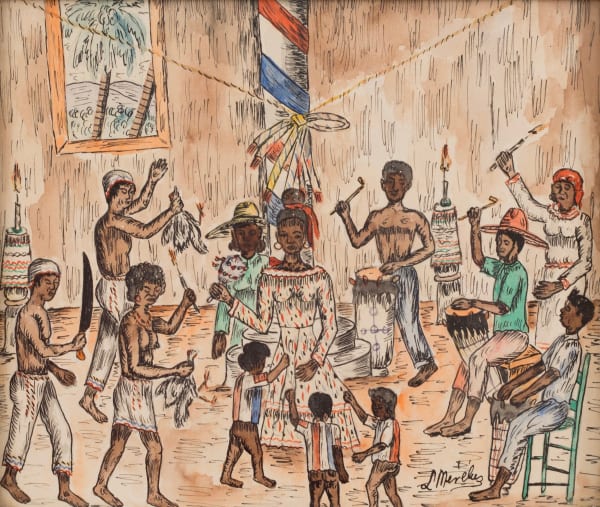 Lusimond Merelus, Untitled (Vodou Ceremony), c. 1944-1950